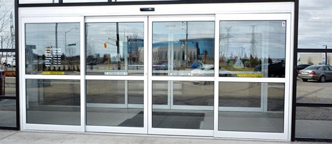 Sliding automatic doors